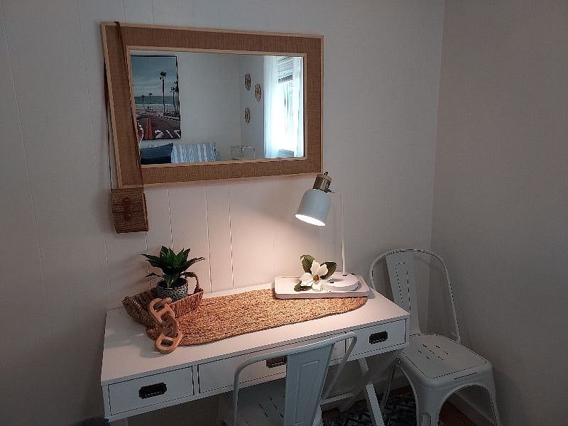 Desk for work or writing.