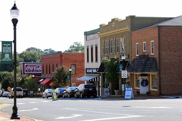 Original mill-days brick buildings still stand!