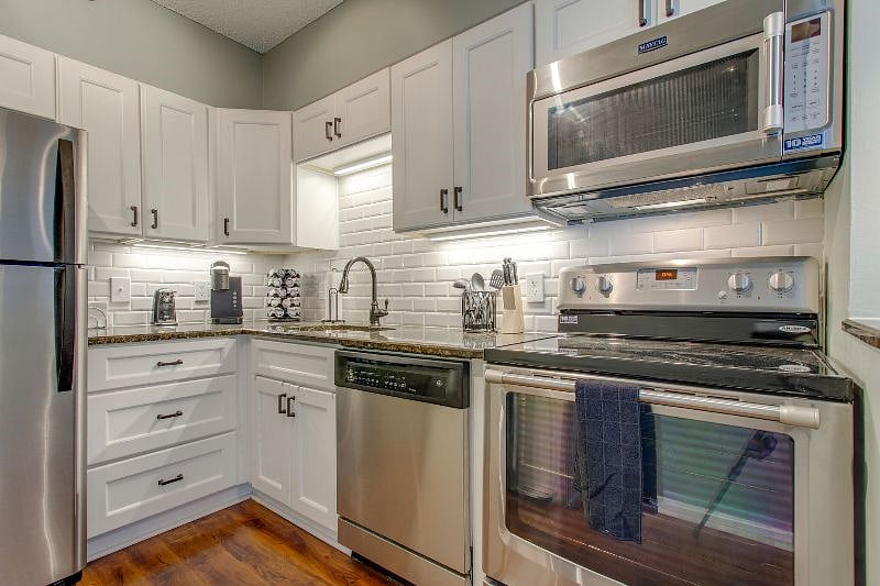 Fully equipped with all the appliances and cookware needed