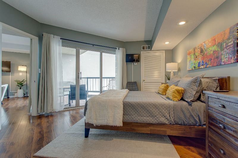 Access your patio from your bedroom