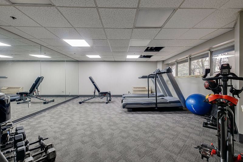 Fully equipped gym included with your stay