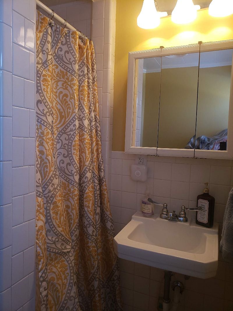 Small shower and bathroom. If you require a larger sized bathing space this home may not be a good fit for you.