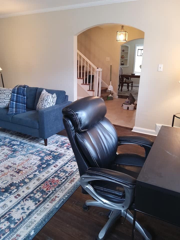 Business center in living room 