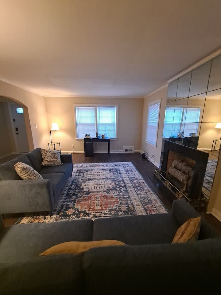 Living Room with Business Center