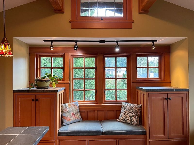 Cozy reading nook!