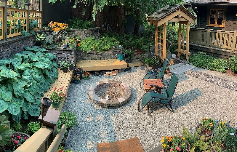 View of courtyard you can use in front of your place.