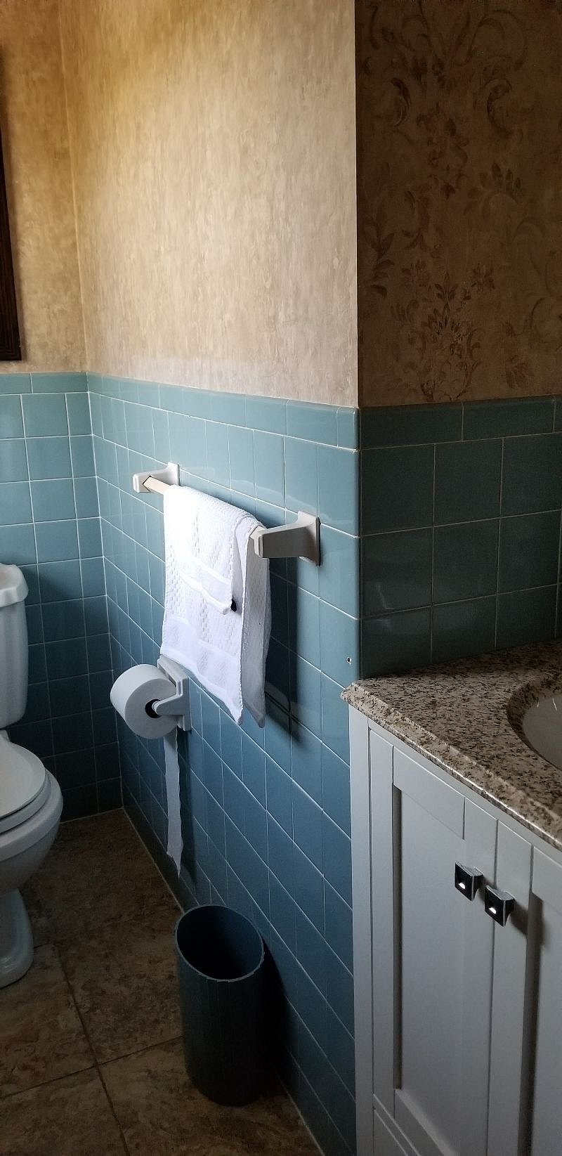 Half bath off master bedroom