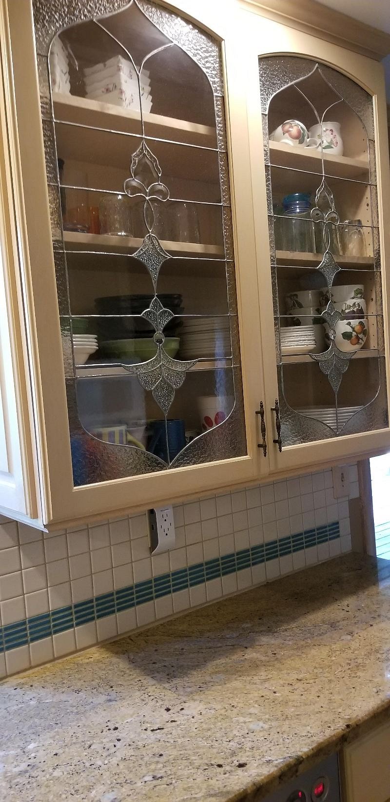 handmade glass cabinet doors