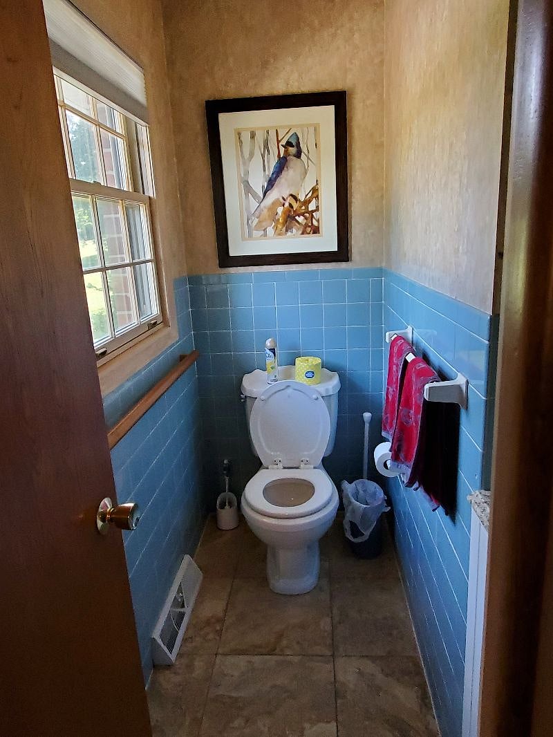 Master, half bath