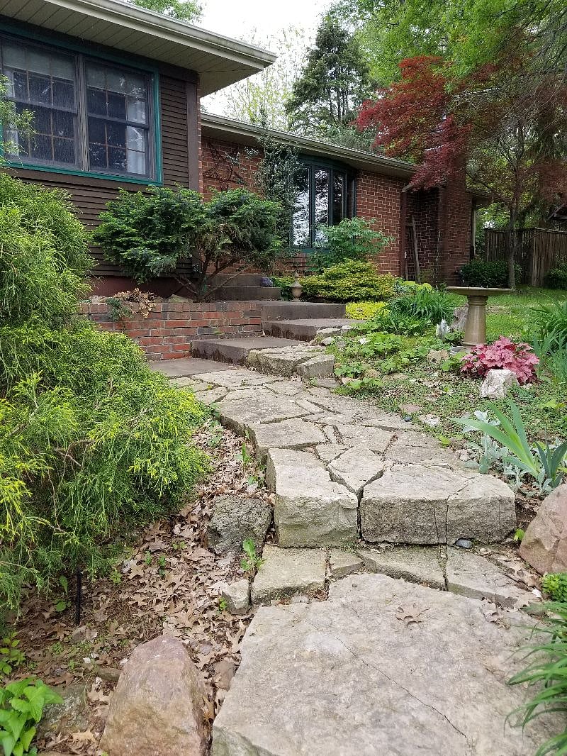 Sidewalk to front door