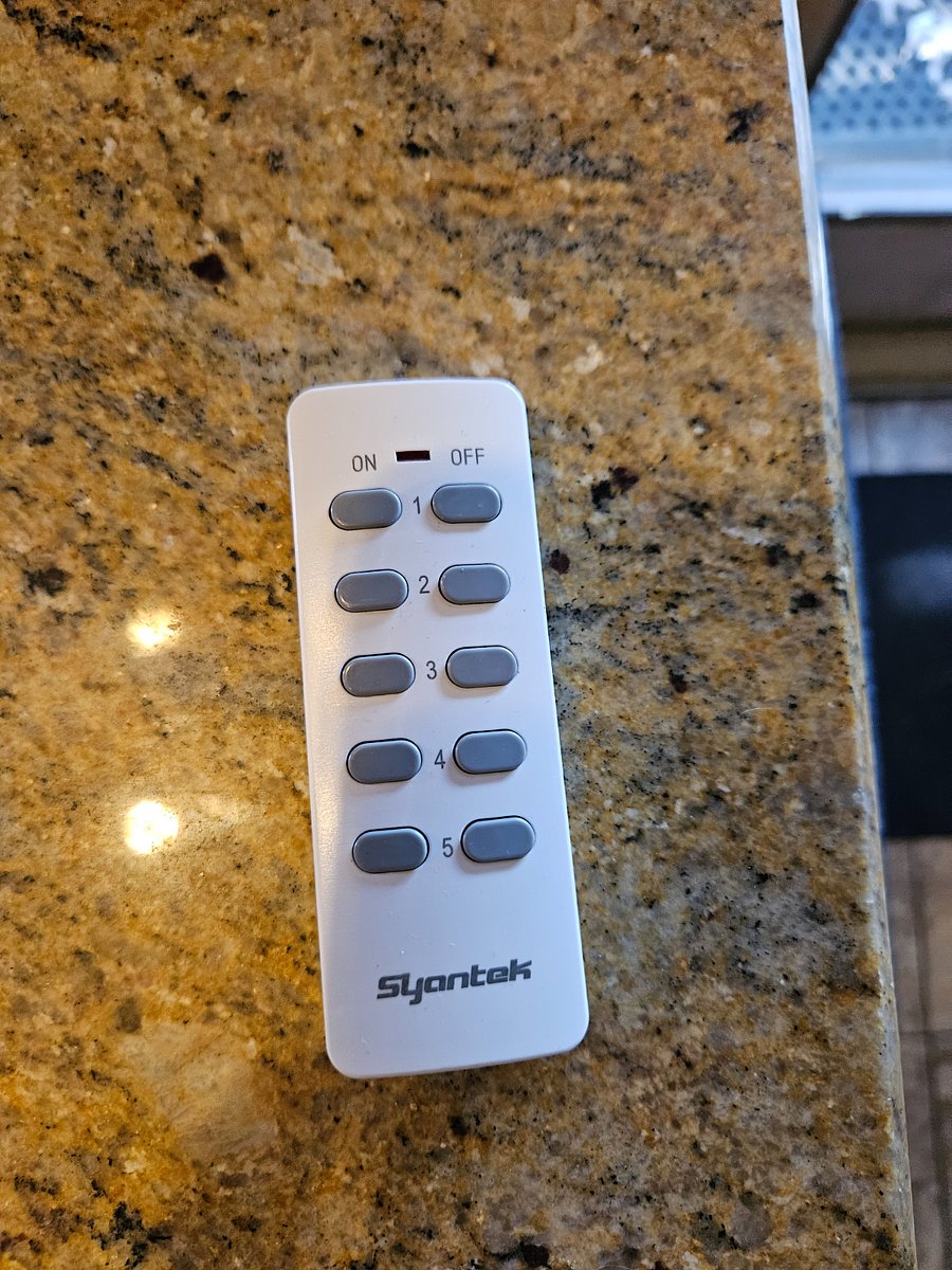 Back deck remote for lights