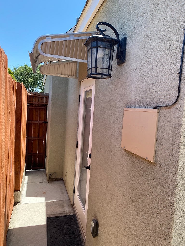 Back/Side door to patio.