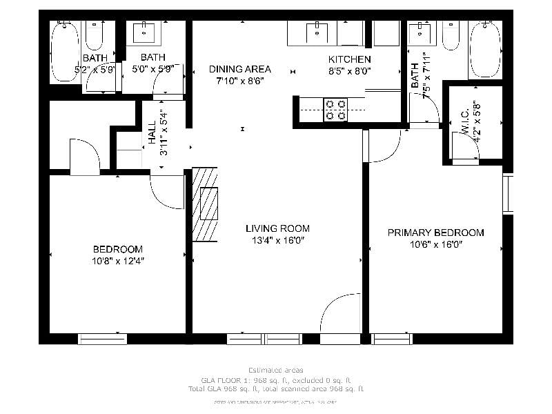Perfect split floor plan