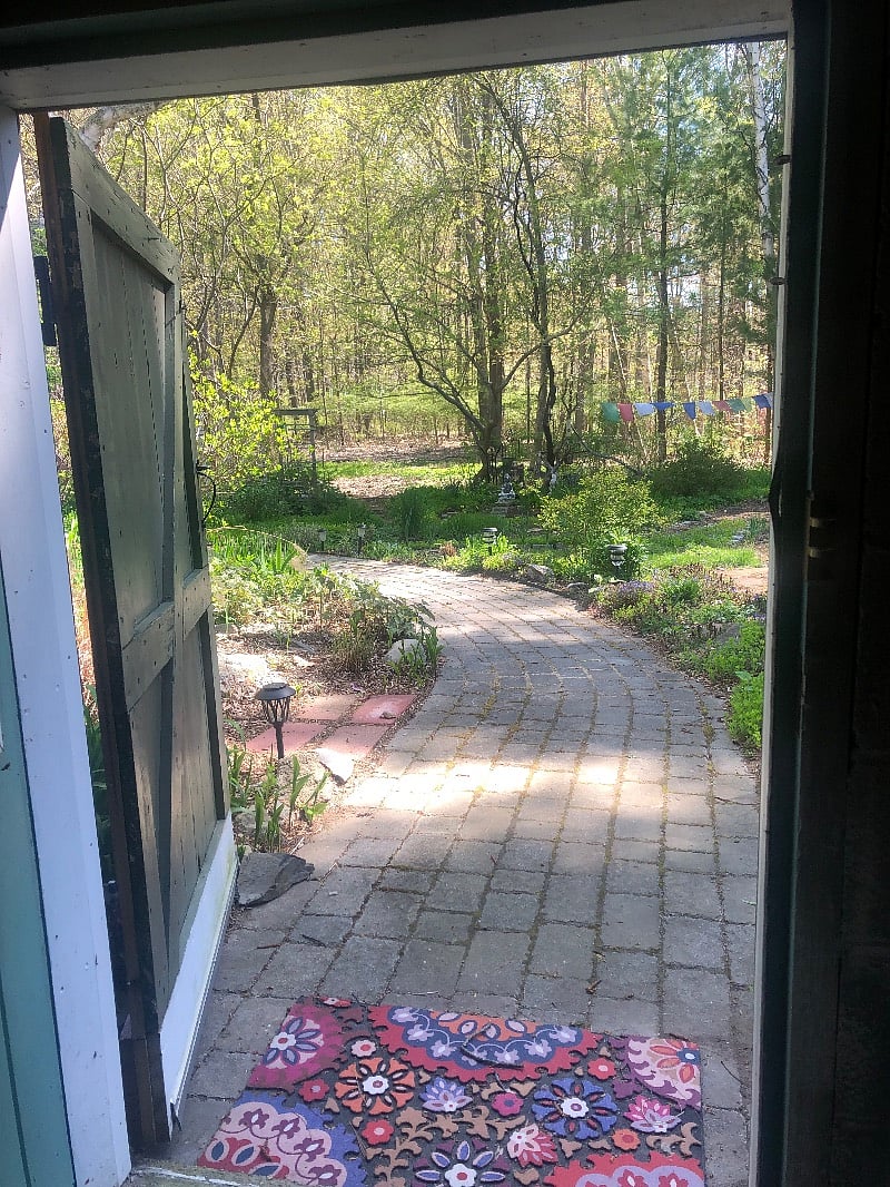 Walkway to private entrance
