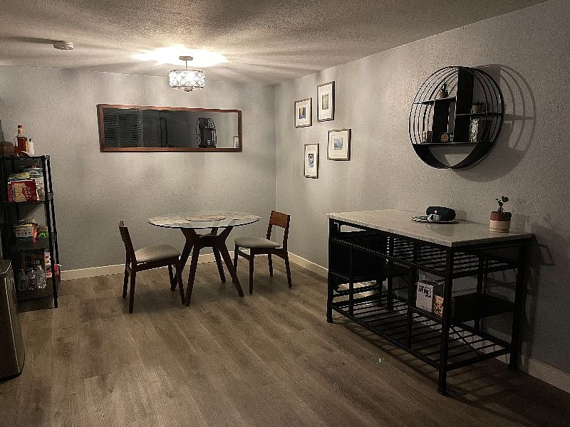 Dining room with West Elm dining set