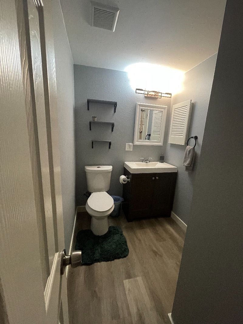 Bathroom attached to master