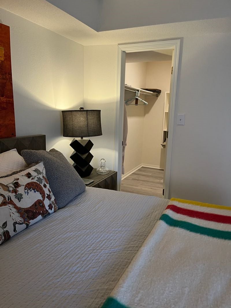 Big walk-in closet with plenty of extra storage