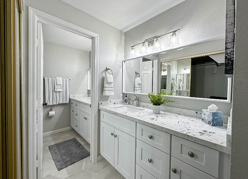 Separate Vanity Area With Sink