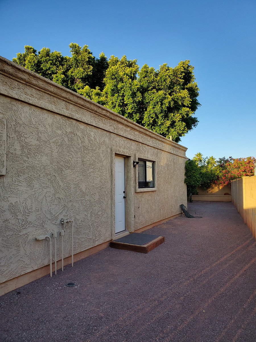 private entrance. 