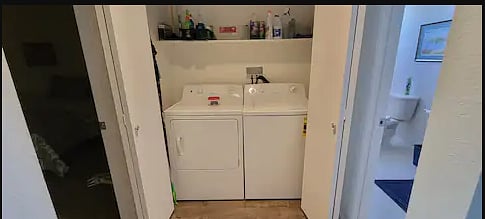 Washer and dryer