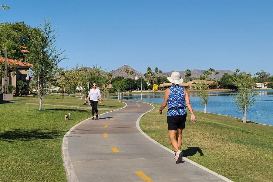 Walking/Bicycle Path With 0.33 Mile