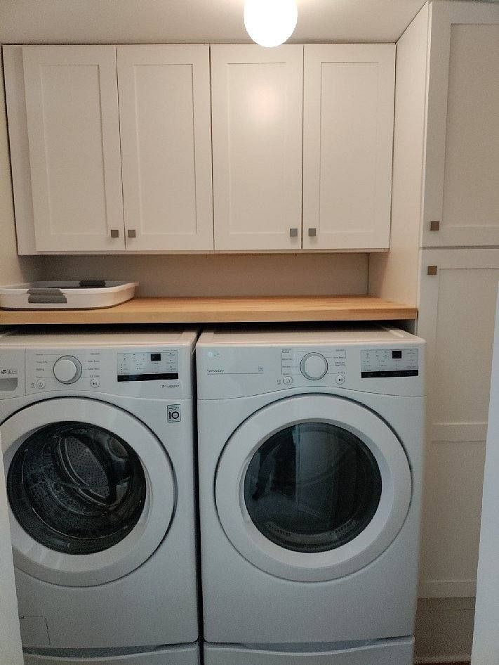 Top of the line washer and dryer.