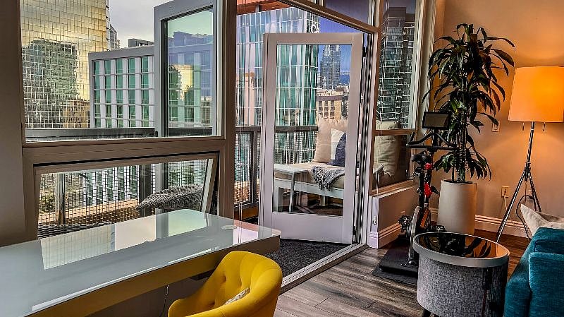 One of a kind work from home experience, desk can be adjusted to any hight