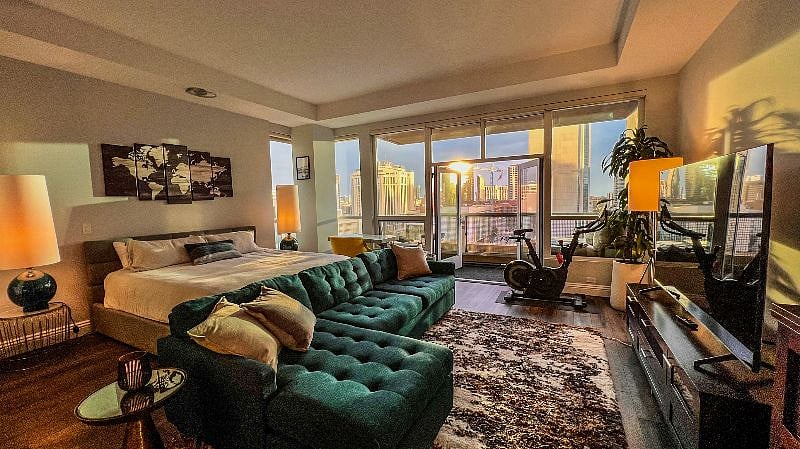 Big TV in living room, another one in dining closet