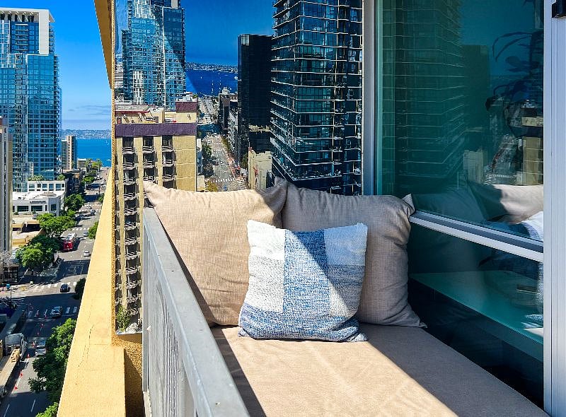 Enjoy lounging on the balcony