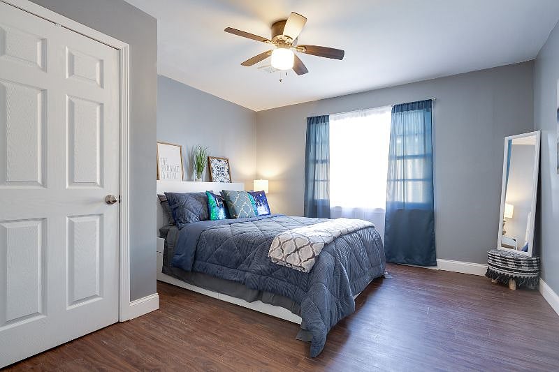 Cozy and roomy bedroom made for good sleep in mind!