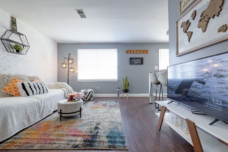 Bright and cozy living room for your relaxation 