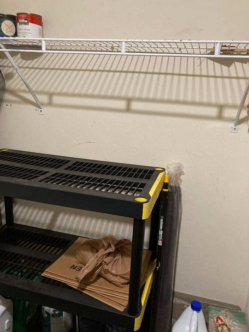Storage in laundry room