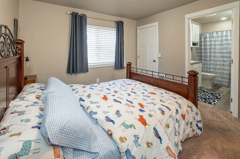 Master BR with attached private bathroom.