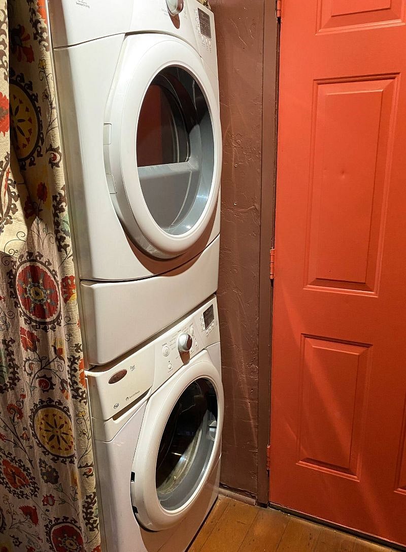 Washer / Dryer located in the main house.