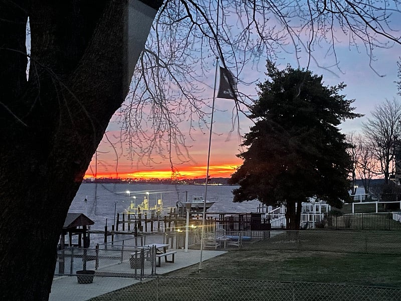 View of water to the east - beautiful sunrises!