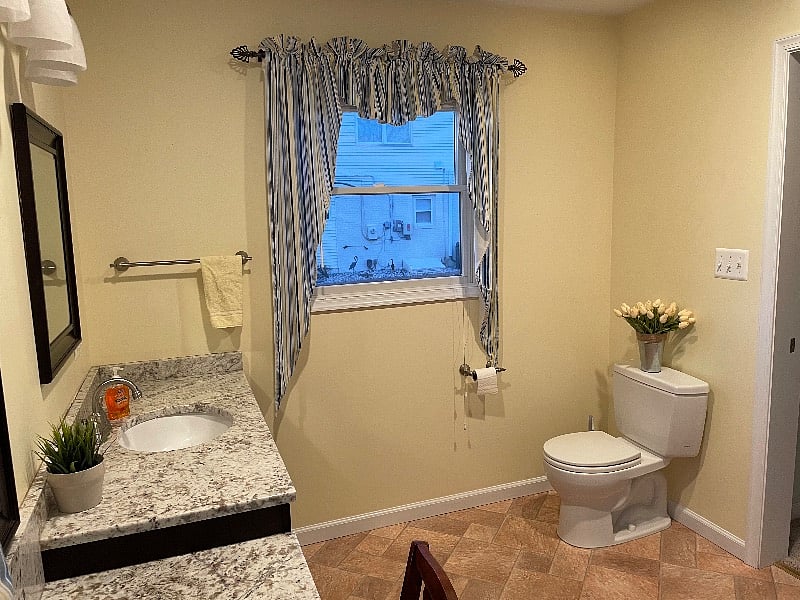 Large bathroom.