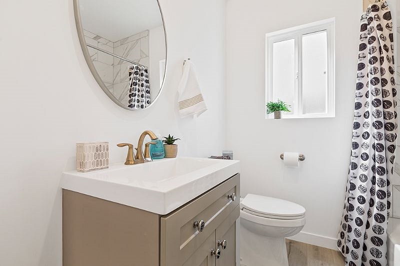 Hallway bathroom
