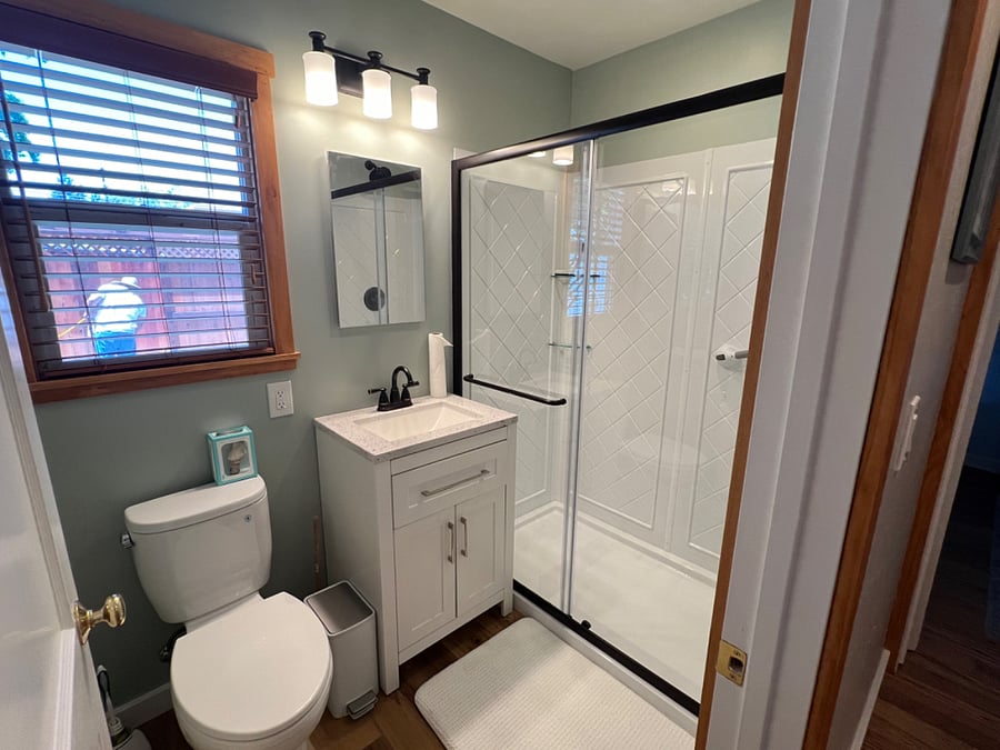 Newly remodeled bathroom