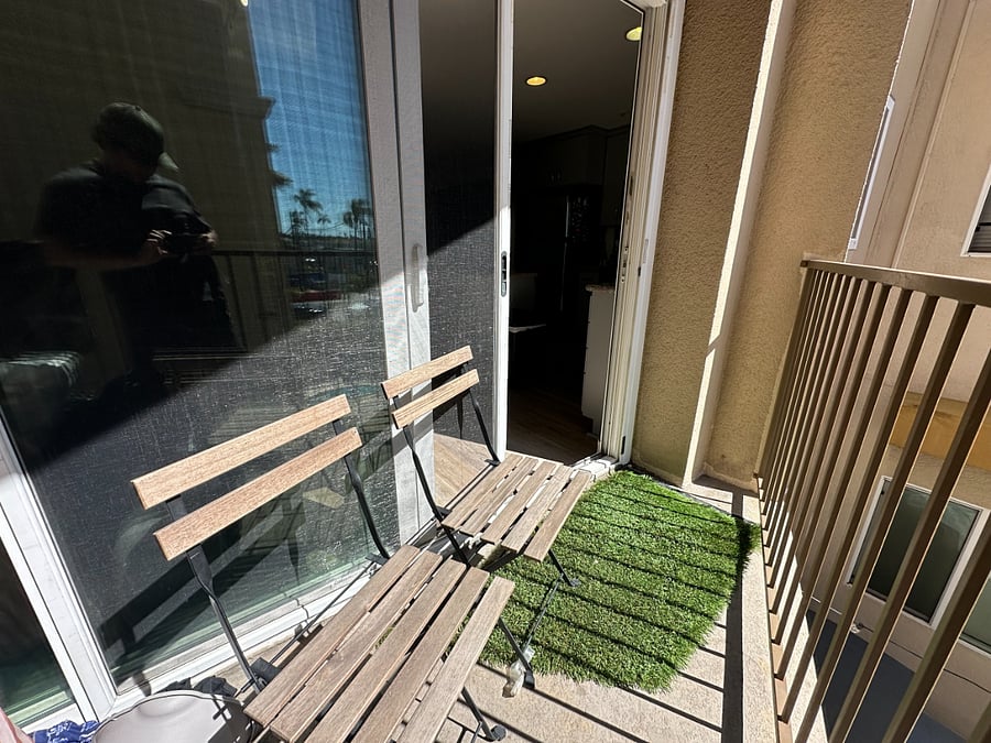 chairs included for enjoying the gorgeous San Diego weather