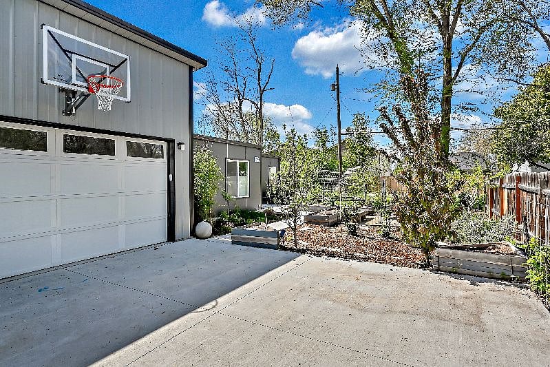 The container home is situated at the back of the property, perfect location to enjoy the tranquility of the garden.
