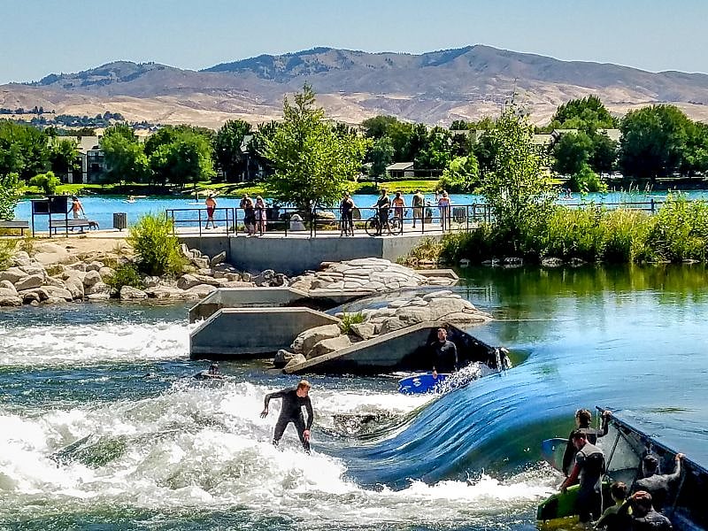 Whitewater Park is just across the street. If you aren't a surfer there is plenty of room to spectate!