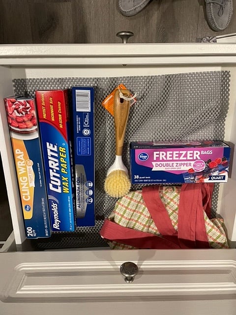 You'll find most things you'll need for your kitchen. Just look in the drawers!