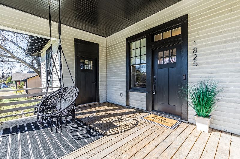 Hang out on the porch in swinging chairs!