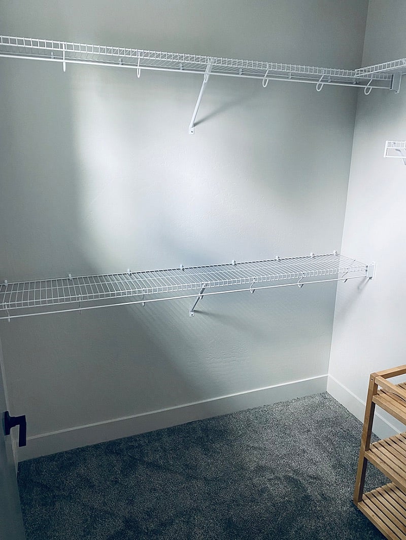 Inside walk-in closet, attached to room

