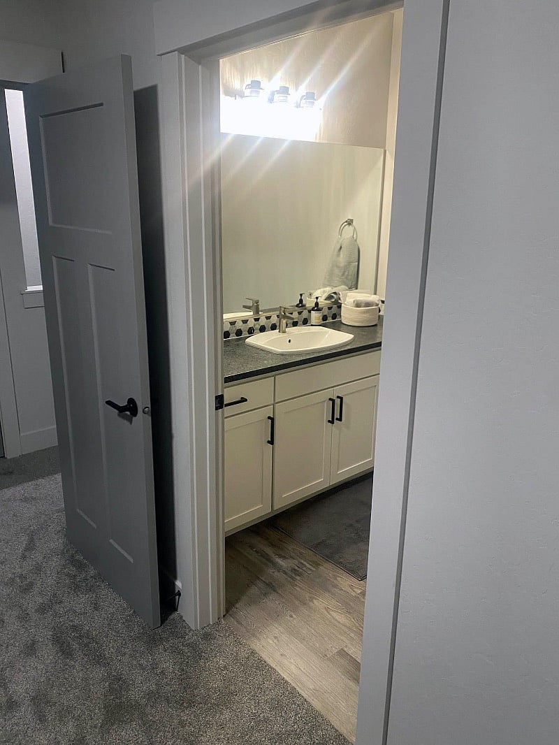 Master bath attached to the room
