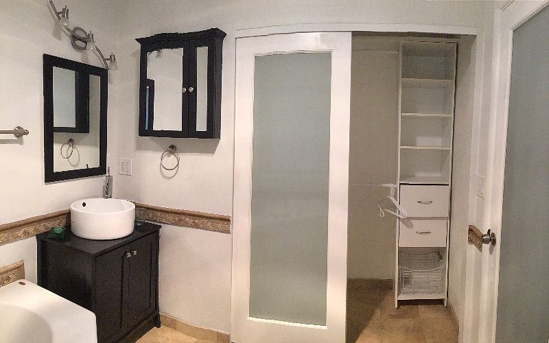 Master bath and closet