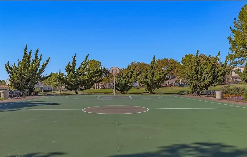 Community basketball court.