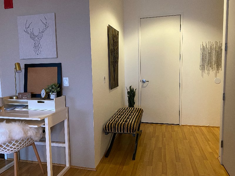 Smaller desk option and hi-speed wifi.