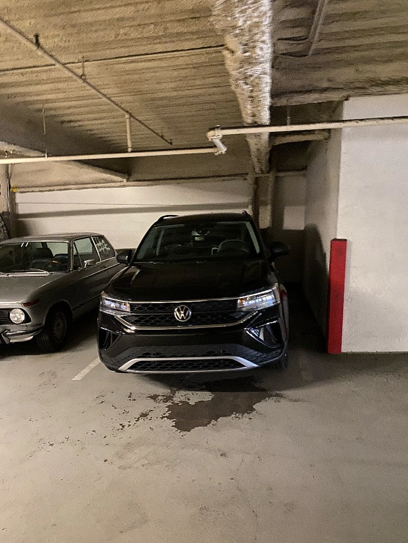 Dedicated garaged parking space. Fits a small suv or compact car.