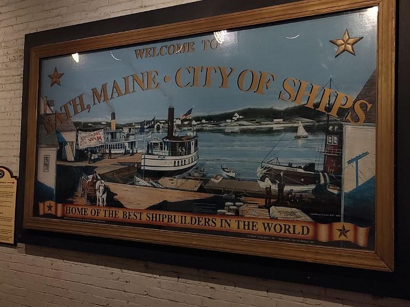 sign in downtown Bath